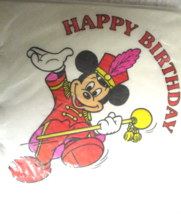 Vintage Disney Mickey Mouse Band Leader 16 Luncheon Napkins Birthday Hallmark - £11.35 GBP