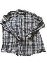In Extenso Shirt Men&#39;s Long Sleeve Plaid Button Up Lightweight Casual Si... - $181.79 MXN