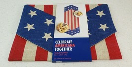 Kohl&#39; Celebrate Americana Together Tablerunner Red White Blue 36 in Long New - £19.53 GBP