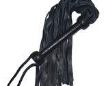 Genuine Black Leather Flogger 25 thick Tails Fully Handmade Studded Flog... - £13.98 GBP