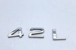 04-10 AUDI A8 L 4.2L QUATTRO REAR TRUNK LID BADGE LOGO EMBLEM Q7107 image 8