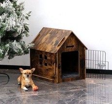 Walnest Wooden Dog House Small or Medium Dog Room Pet Kennel Cat Resting Room - £40.15 GBP