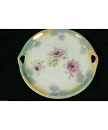 Vintage Decorative porcelain hand painted Pink &amp; White Flowers w Handles... - £63.90 GBP