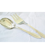 Vintage Original WM Rogers Silver Plate Serving Spoon &amp; Fork set of  2 - £39.17 GBP