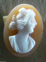 Vintage hand carved stone Italian Cameo loose gioielleria for pin ring pendant - £39.16 GBP