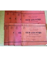 Antique 1894 set of 8 Our Country Series John Stoddard&#39;s portfolio photo... - £95.70 GBP