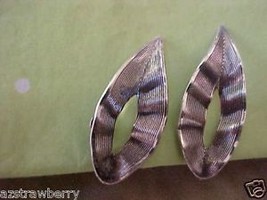 Vintage Beau Sterling Silver 925 Leaf Screw Clip On  Earrings - £20.13 GBP