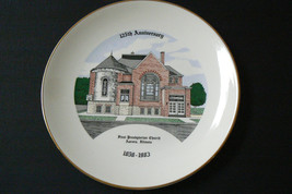 World Wide Art Studios 125th First Presbyterian Church Aurora Illinois Plate - £30.67 GBP