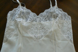 VTG Elegance I Magnin Wonder Maid lace opaque nylon sz 34 Slip Gown Ling... - $49.00