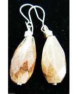 DESIGNERS STERLING SILVER 925 HAND CRAFTED QUARTZ DROP DANGLE EARRINGS - £57.52 GBP
