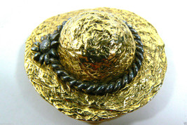 Premier Design Hallmark Two Tone Gold &amp; Silver Tone Metal Hat Pin Brooch - £38.53 GBP