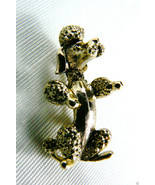 Vintage Signed Gerry&#39;s Gold tone metal Fancy Poodle Dog pin brooch $0s - £27.87 GBP