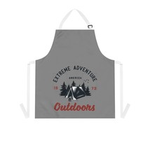 Personalized Grilling Apron With Extreme Adventure Print - White Or Blac... - £21.87 GBP