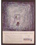 Morton Salt Quarry Mining Rock Salt Print Color AD 34,000 tons Salt Extr... - £12.74 GBP