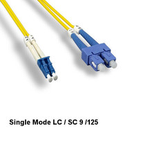 Kentek 32.80ft/10m LC to SC Single-Mode Fiber Optic Cable 9/125 Duplex E... - £32.86 GBP