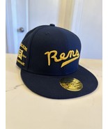 Harlem Rens Cap Big  Five Fitted Blue Fitted Cap Size 7 Physical Culture - £23.34 GBP