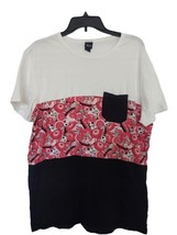 Disney Mulan Pocket T-Shirt White, Red, &amp; Black, w/ Mushu Adult Large - used - £9.72 GBP