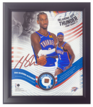 Shai Gilgeous-Alexander Framed 15&quot; x 17&quot; Game Used Basketball Collage LE... - £208.85 GBP