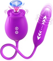 Rose Sex Stimulator for Women - Rose Sex Sucker Sex Toys for Women (Purple) - £22.01 GBP