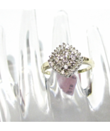 10K Yellow Gold Diamond Baguette & Round Cluster Ring, Size 7, 0.25(TCW), I1-I2 - $299.99