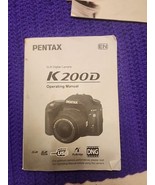 Pentax K200D Digital SLR Camera FULL 268 Page OWNER &#39;S OPERATING MANUAL - $20.85 CAD