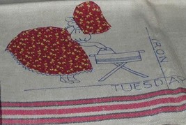 Bonnet / Sunbonnet Girls DOW  days of week TOWELS embroidery pattern Mc180  - £3.91 GBP