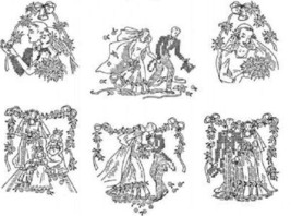 Bridal / Wedding &amp; Hope Chest Linens embroidery pattern Su135  - £3.99 GBP