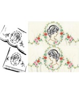 CAMEO Southern Belle - Old Fashion Lady pillowcase embroidery pattern mo... - $5.00