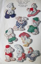 Vintage StuffedToys with applique &amp; embroidery pattern Mc1285  - £3.90 GBP