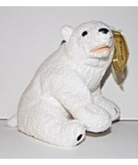 Ty Beanie Baby Aurora Plush Polar Bear 5in Stuffed Animal Retired Tag 2000 - $9.99