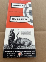 VINTAGE HORNADY BULLET CATALOG / BROCHURE - $5.40
