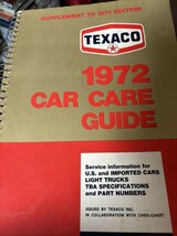 Texaco 1972 Coche Cuidado Guía US de Importación Camión Moto Especial &amp; ... - $21.13