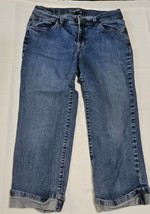 Bandolino Blu Capris Boheme Cuffed Stretch Denim Jeans Womens 8 30x21 Mi... - $218.95 MXN