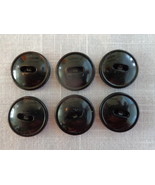 Black Rimmed Domed 2 Hole Vintage Buttons (#3821) - £7.83 GBP