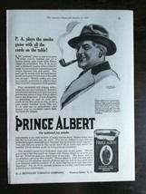 Vintage 1917 Prince Albert Pipe Tobacco R.J. Reynolds Full Page Original... - $9.89