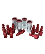 Milton S-314Mkit Colorfit Coupler &amp; Plug Kit - (M-Style, Red) - 1/4&quot;, 14... - £25.67 GBP