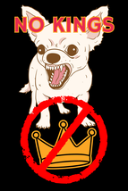 No Kings Chi Rectangle Sticker - $2.00