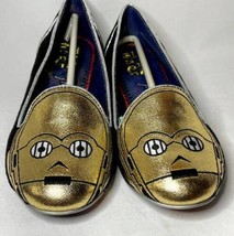 6 1/2 Shoes Disney Star Wars Irregular Choice C-3PO NIB Women&#39;s Flats 6.5 - £97.31 GBP