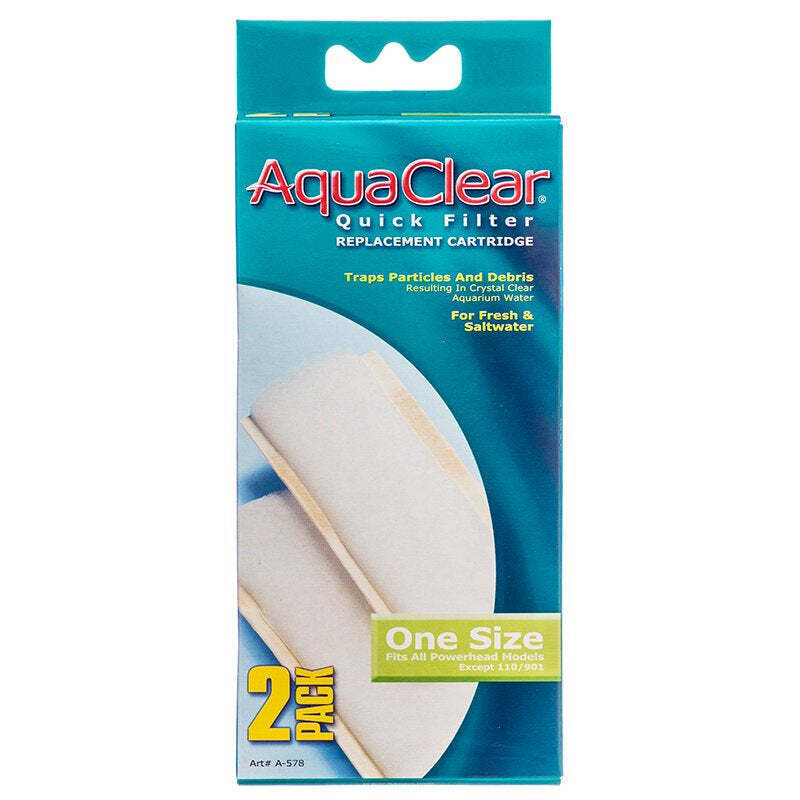 Aquaclear Powerhead Quick Filter Cartridge - Duo-Density Pad for 1-Micron Waste - $7.87 - $41.53