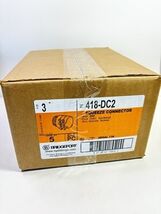 5-Bridgeport 3" Straight Diecast FMC Conduit Squeeze Connector Fitting 4... - $207.00