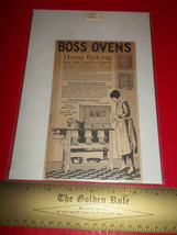 Home Treasure Ad Decor 1928 Huenefeld Company Boss Oven Baking Advertisi... - £7.44 GBP