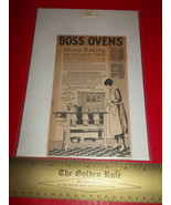 Home Treasure Ad Decor 1928 Huenefeld Company Boss Oven Baking Advertisi... - £7.44 GBP