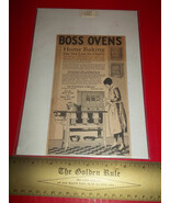 Home Treasure Ad Decor 1928 Huenefeld Company Boss Oven Baking Advertisi... - $12.86 CAD