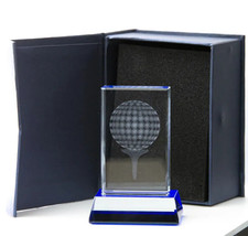 Longridge Davenport Golf Ball Crystal Golf Trophy. - £19.89 GBP