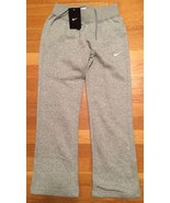 New Nike Girls Youth Sweat Pants Gray Size Large Style # 576542 063 - £21.49 GBP