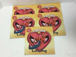 Set Of 5 Marvel Spiderman &#39;love Bug&#39; Paperback Valentine&#39;s Day Book + Cards - £8.34 GBP
