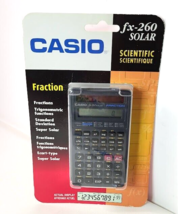 Casio FX 260 Solar Scientific Fraction Calculator 2002 NEW - $15.79
