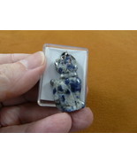 (ann-cat-6) blue gray Sodalite Cat gemstone carving PENDANT necklace Fet... - £9.58 GBP