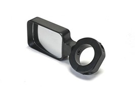 Pair of Billet Aluminum Black Mirror with Convex Lens for 1.75 Inch Roll Cage Tu - £109.44 GBP