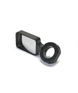 Pair of Billet Aluminum Black Mirror with Convex Lens for 1.75 Inch Roll... - £109.69 GBP